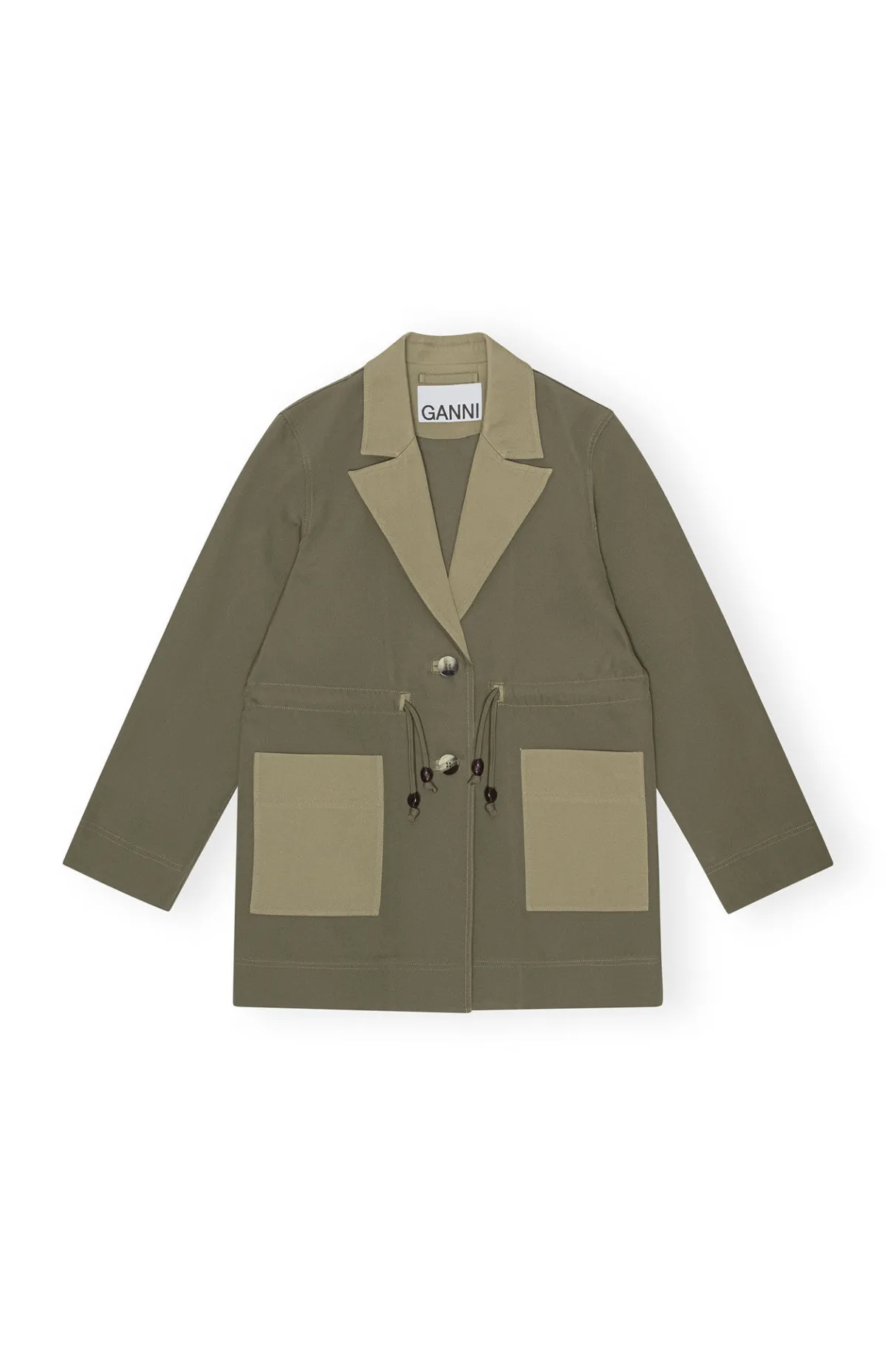 Flash Sale GANNI Heavy Twill Jacket Kalamata