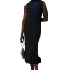 Hot GANNI Highneck Dress Black