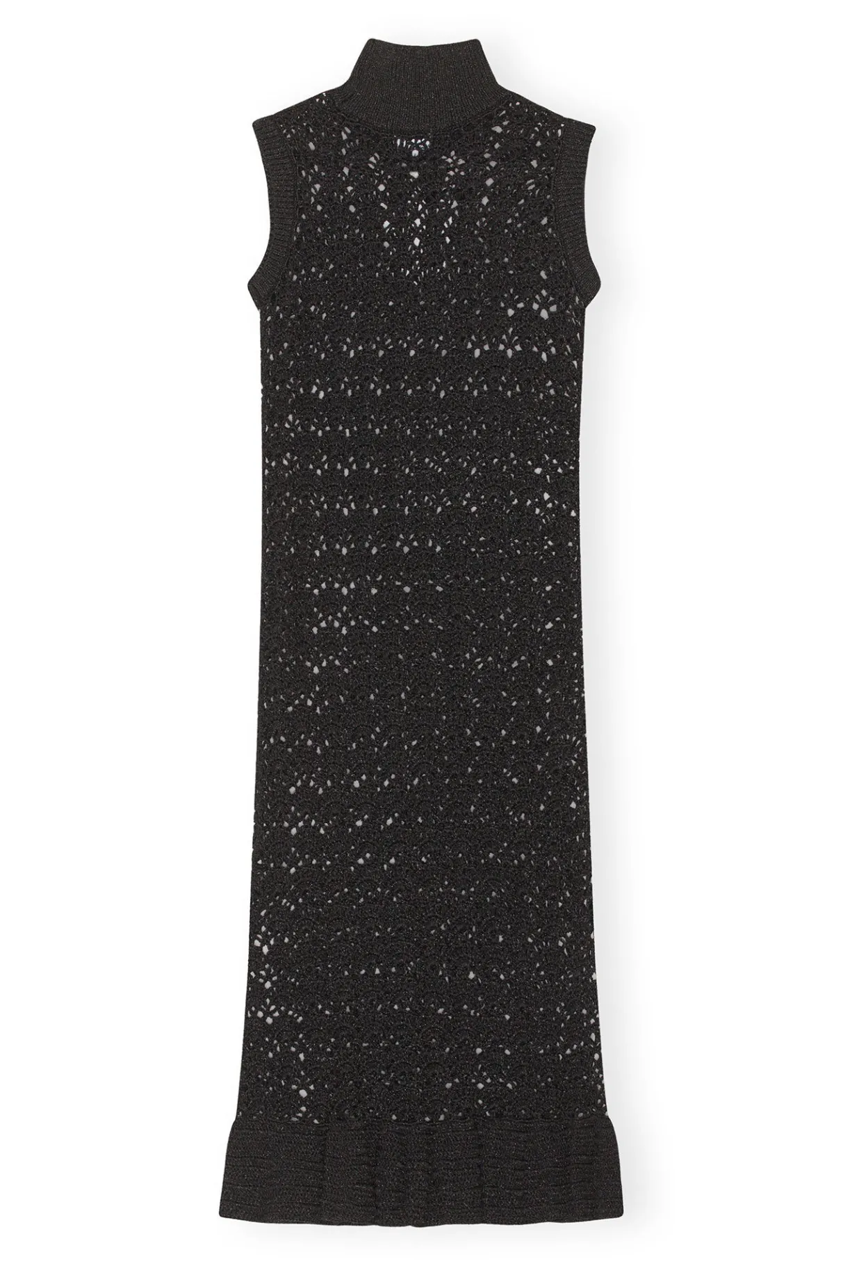 Hot GANNI Highneck Dress Black