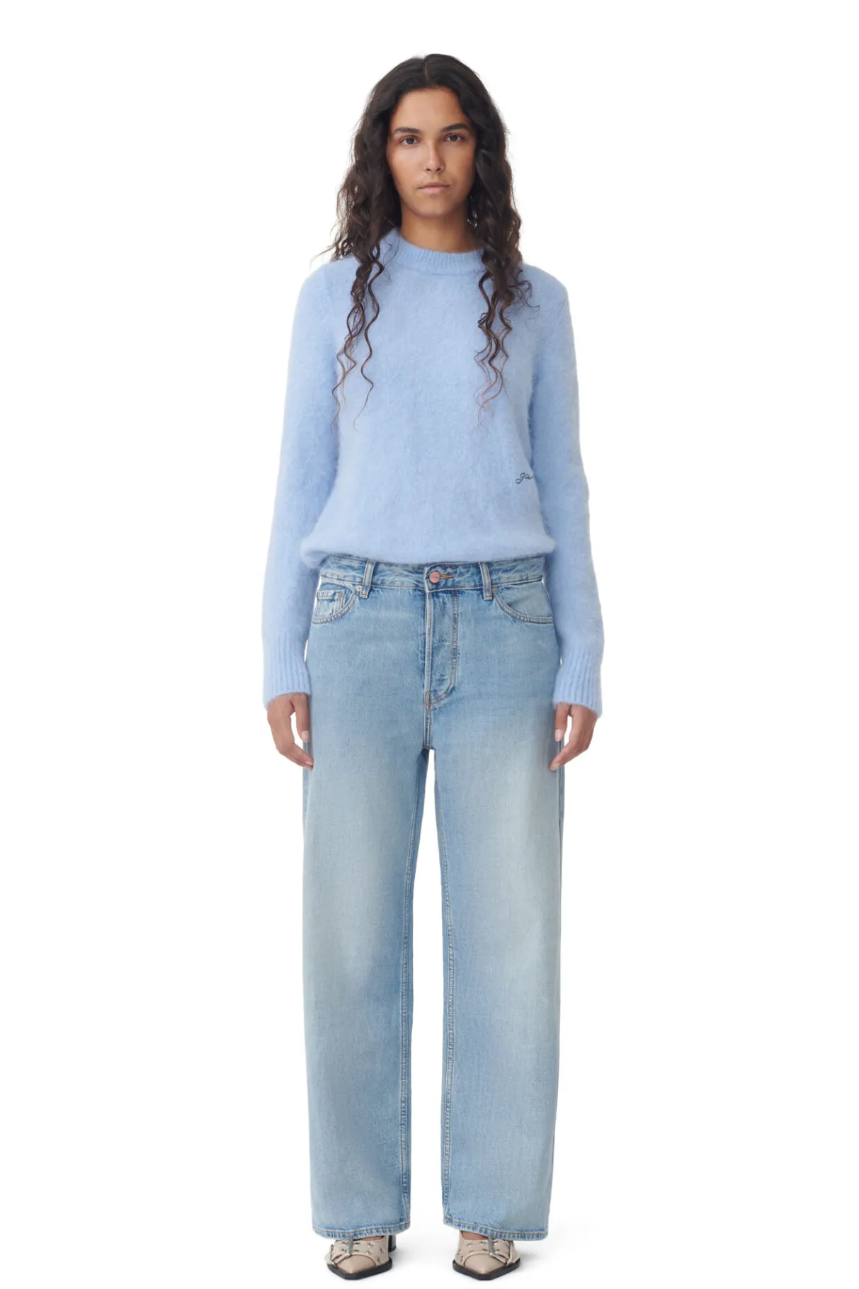 Flash Sale GANNI Izey Jeans Light Blue Vintage