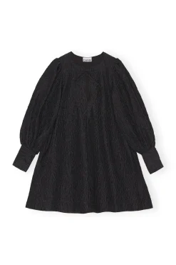 Flash Sale GANNI Jacquard Organza Mini Dress Black