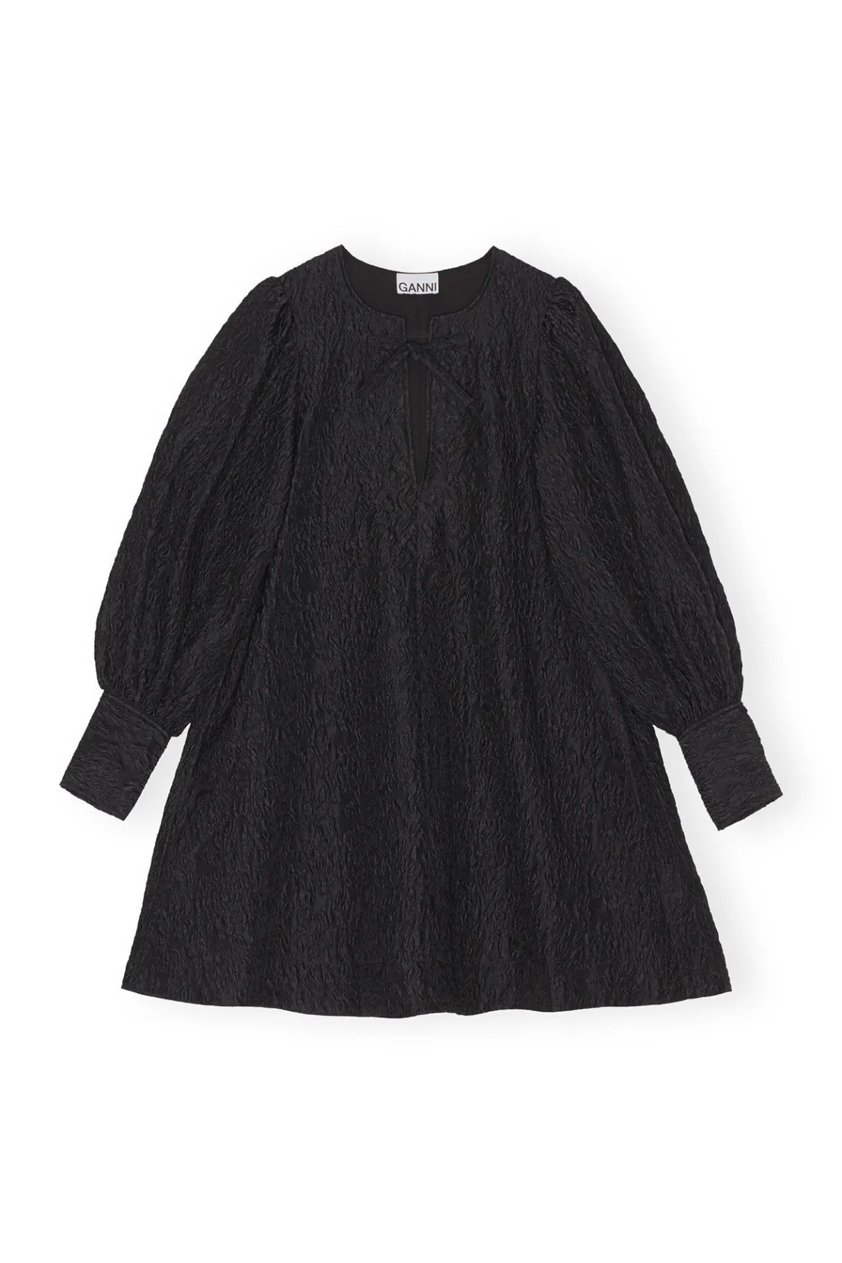 Flash Sale GANNI Jacquard Organza Mini Dress Black
