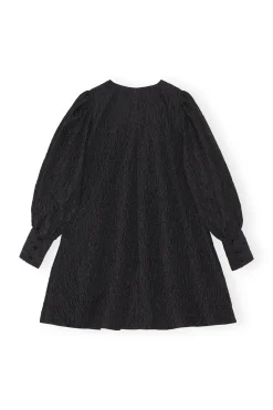 Flash Sale GANNI Jacquard Organza Mini Dress Black