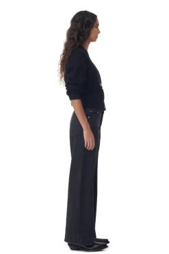 Discount GANNI Jozey Jeans Washed Black/Black