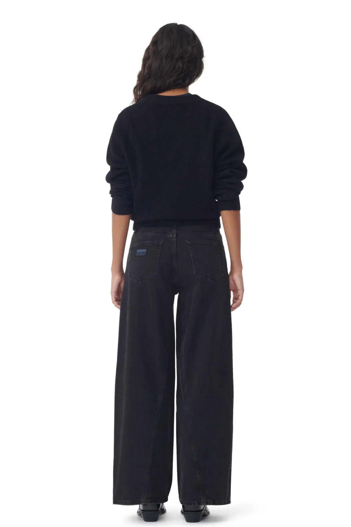 Discount GANNI Jozey Jeans Washed Black/Black