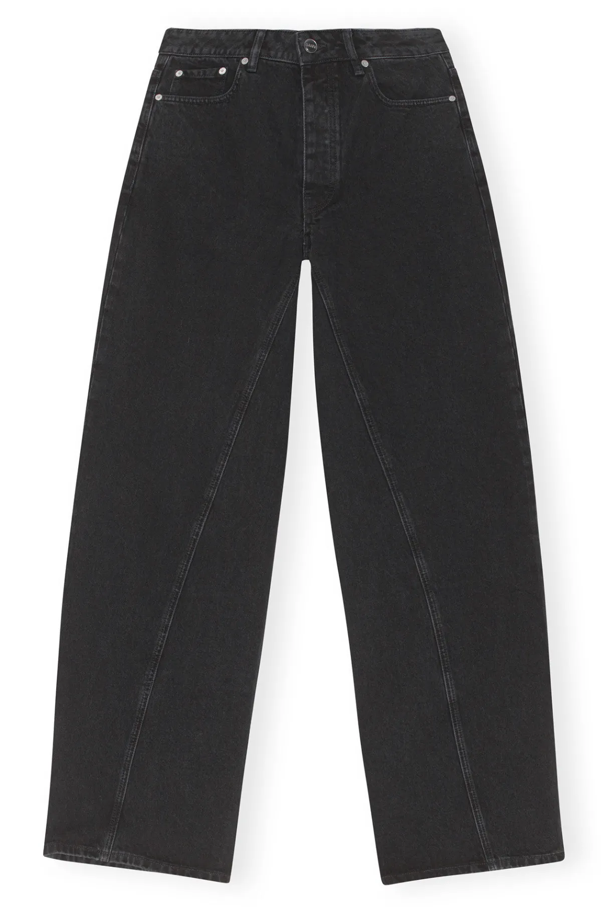 Discount GANNI Jozey Jeans Washed Black/Black