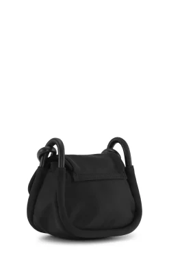 Clearance GANNI Knot Mini Flap Over Bag Black