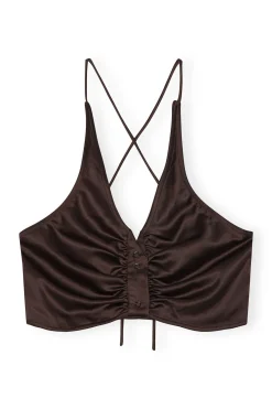 Shop GANNI Lace Mix Top Mole