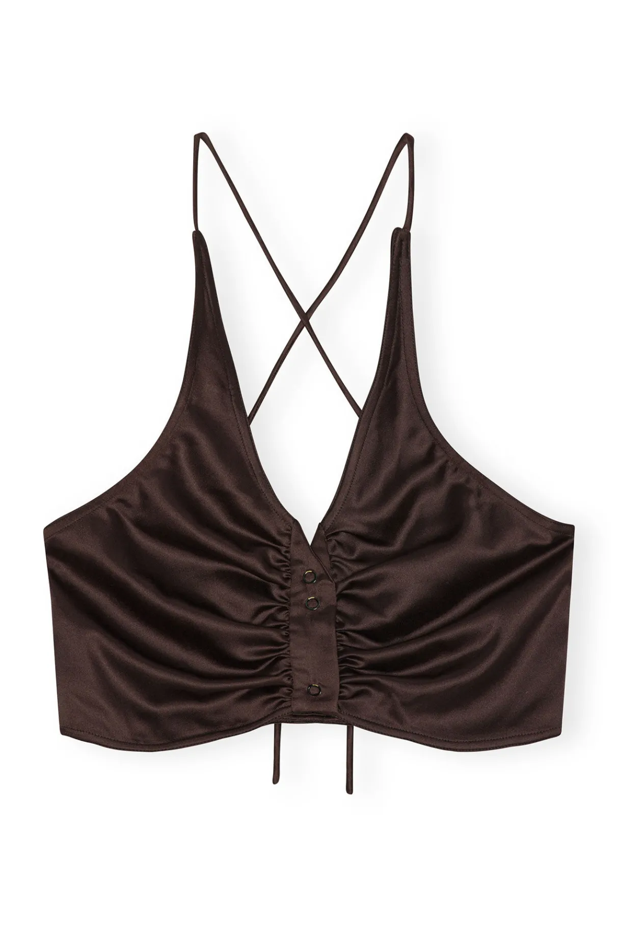 Shop GANNI Lace Mix Top Mole