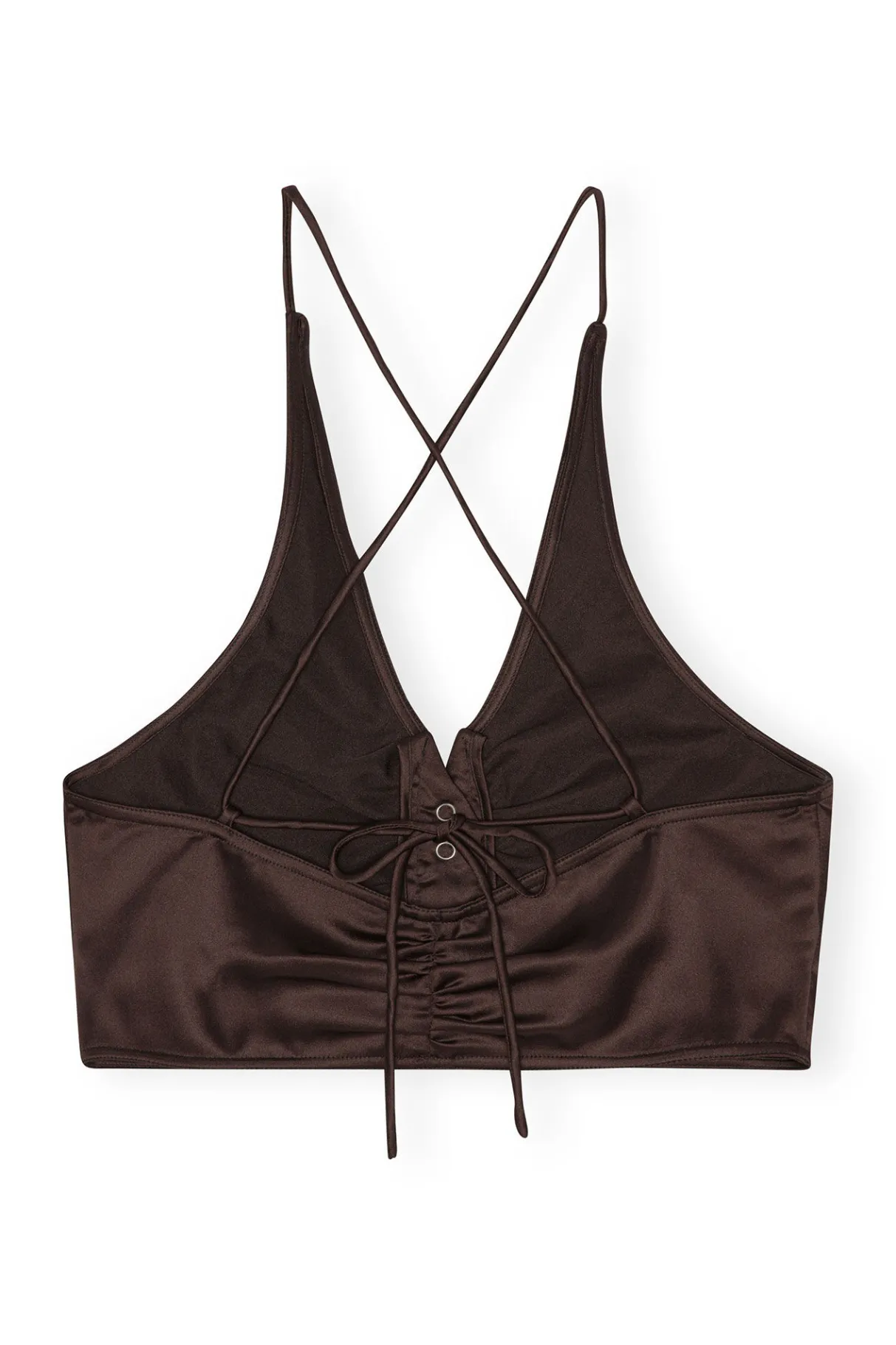 Shop GANNI Lace Mix Top Mole
