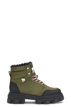 New GANNI Lace-Up Hiking Boots Kalamata