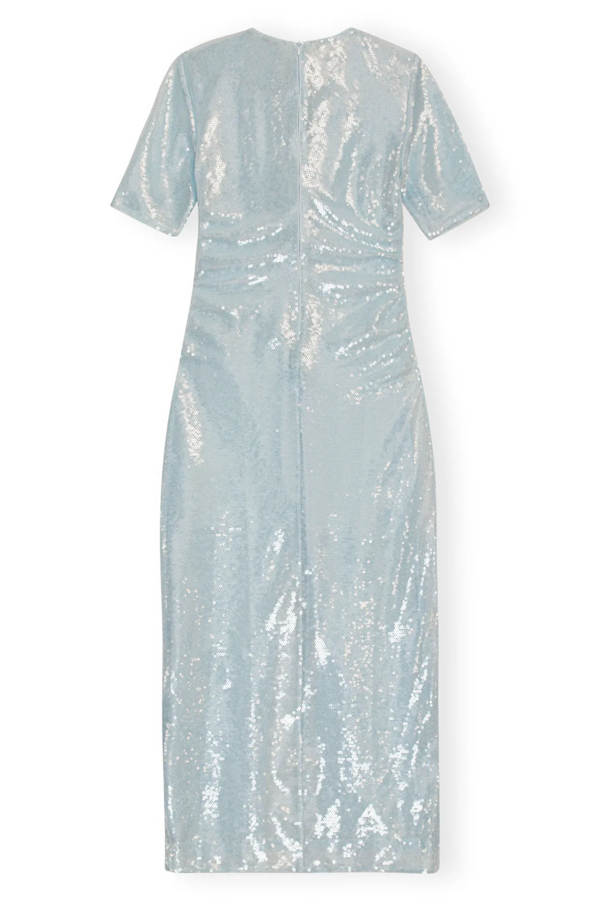 Cheap GANNI Light Sequins Maxi Dress Ice Water