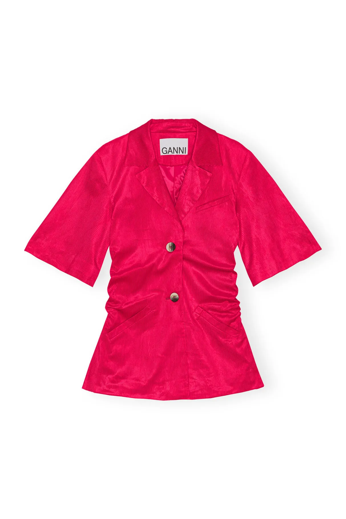 Flash Sale GANNI Light Shiny Corduroy Blazer Love Potion