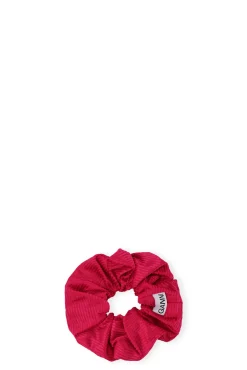 Clearance GANNI Light Shiny Corduroy Scrunchie Love Potion