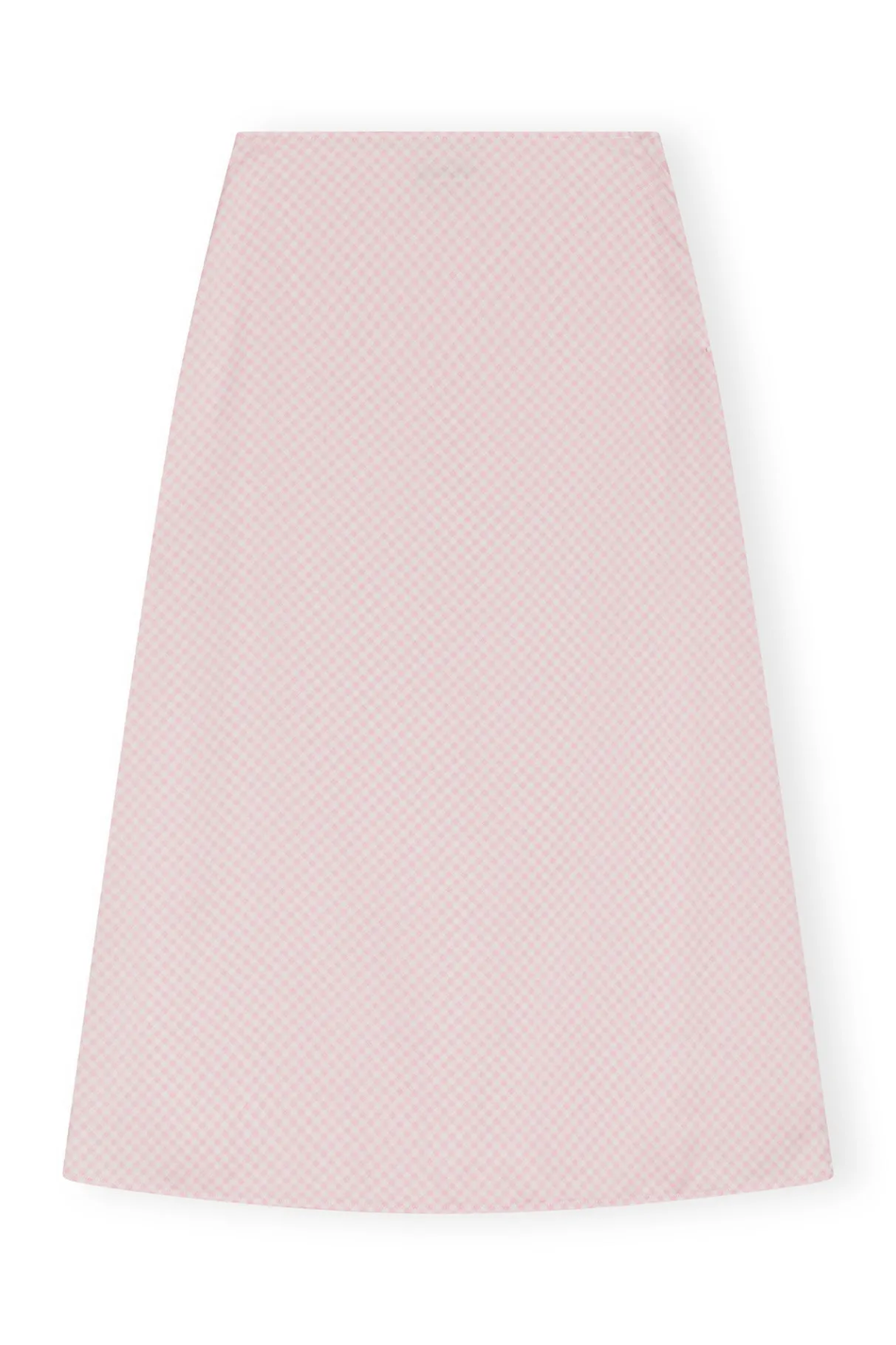 Online GANNI Lilac Satin Midi Skirt Light Lilac