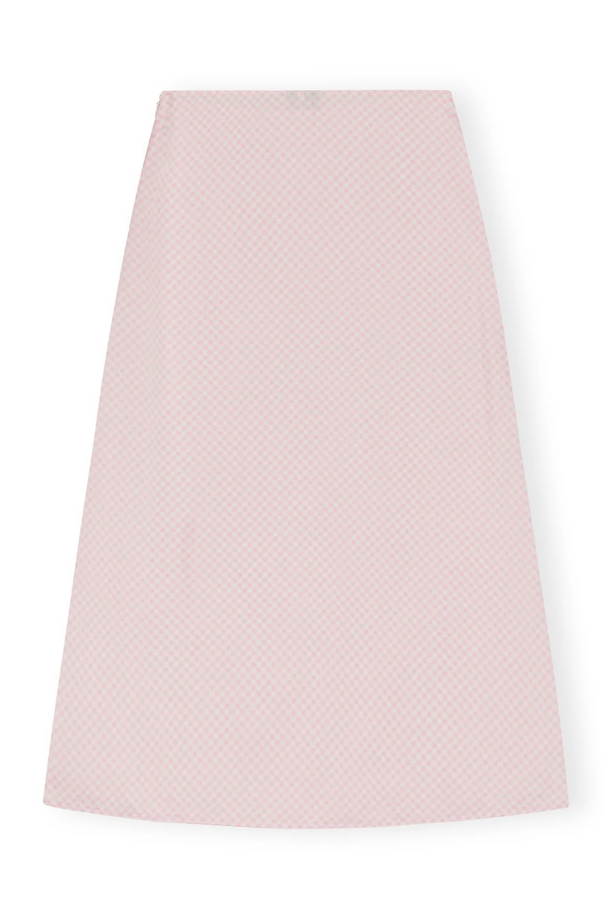 Online GANNI Lilac Satin Midi Skirt Light Lilac