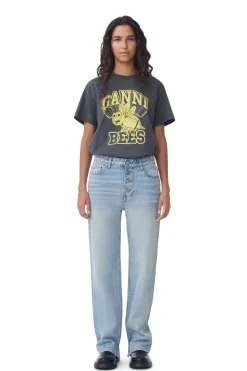 Cheap GANNI Lovy Jeans Light Blue Vintage