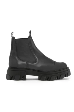 New GANNI Low Chelsea Boots Black