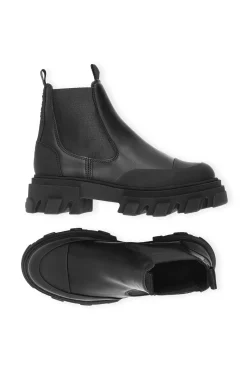 New GANNI Low Chelsea Boots Black