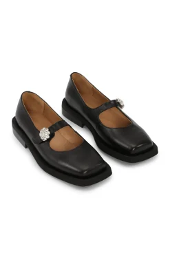 Best GANNI Mary Jane Ballerinas Black