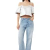 Best Sale GANNI Metallic Jacquard Top Silver