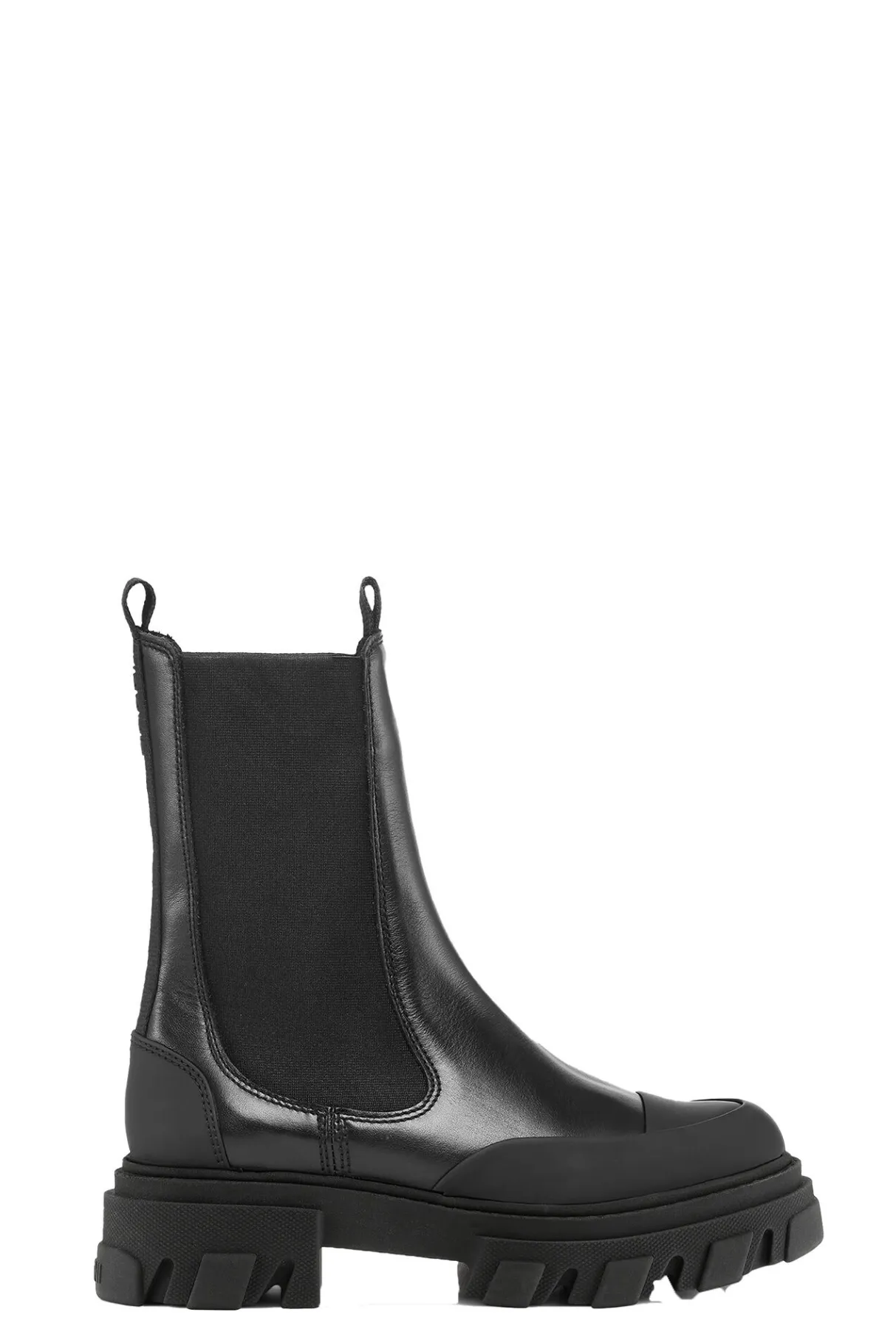 New GANNI Mid Chelsea Boots Black