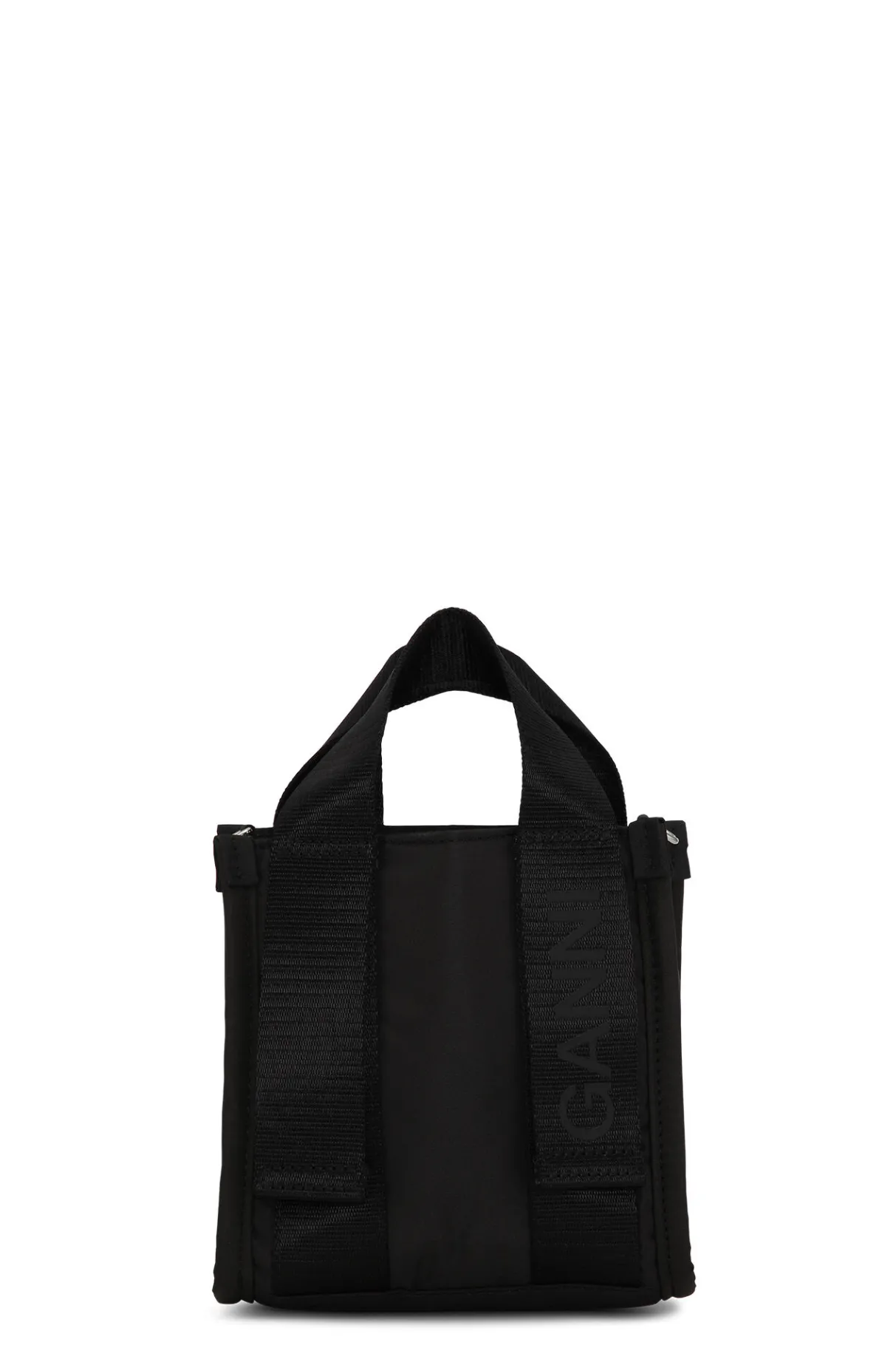 Online GANNI Mini Tech Tote Black