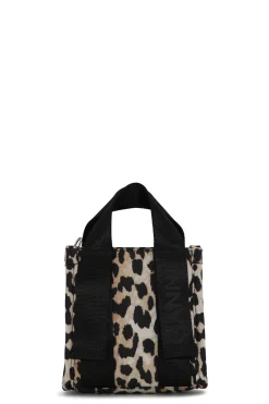 Flash Sale GANNI Mini Tech Tote Leopard
