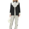 Flash Sale GANNI Mix Slub Stripe Elasticated Pants Lily Green