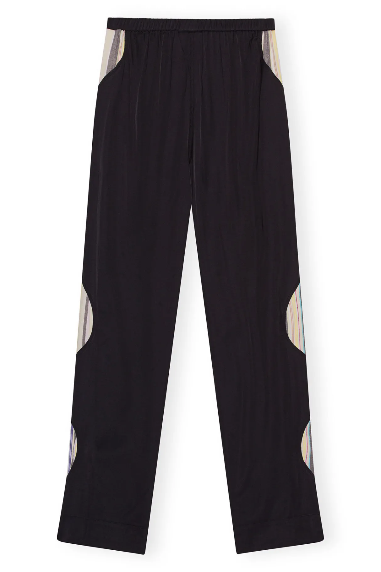 Flash Sale GANNI Mix Slub Stripe Elasticated Pants Lily Green