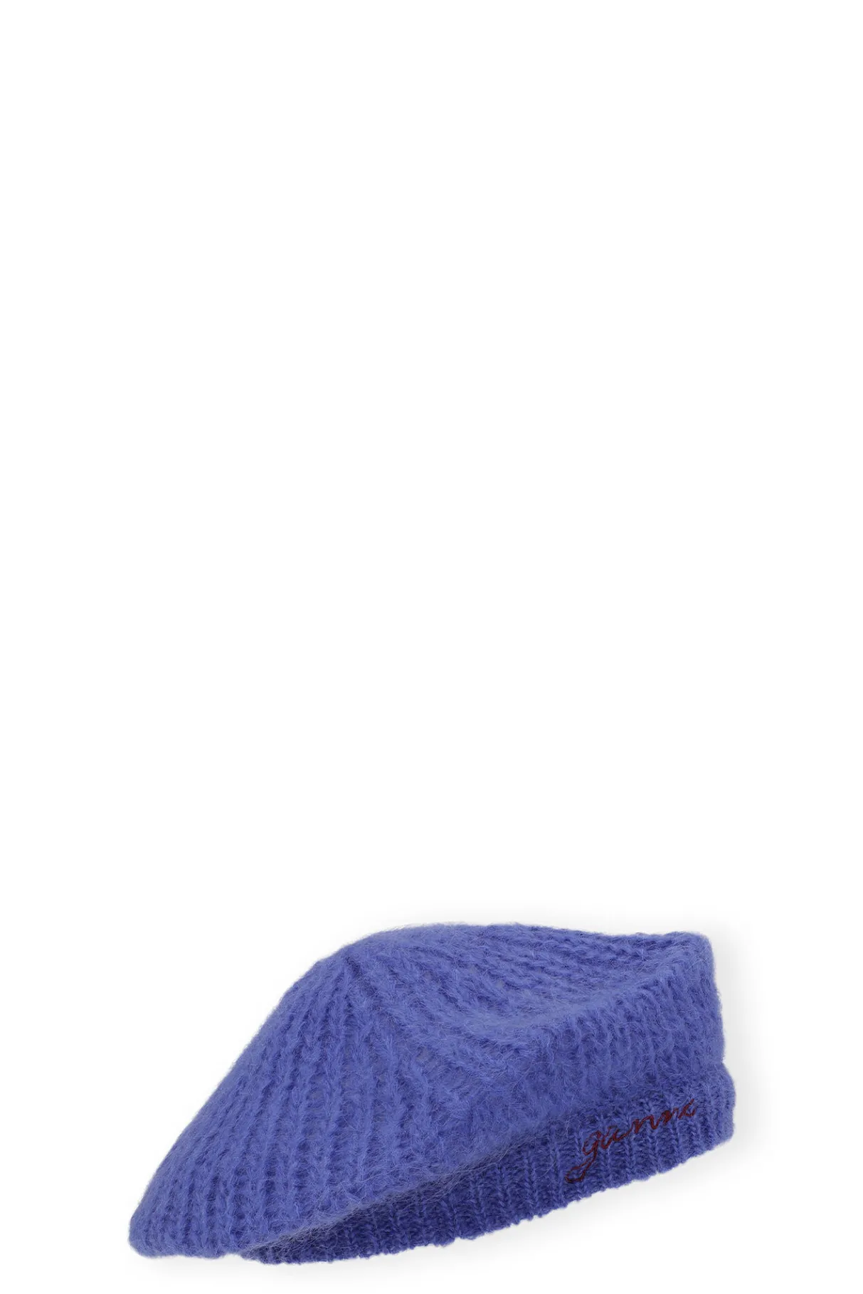 Cheap GANNI Mohair Beret Dazzling Blue