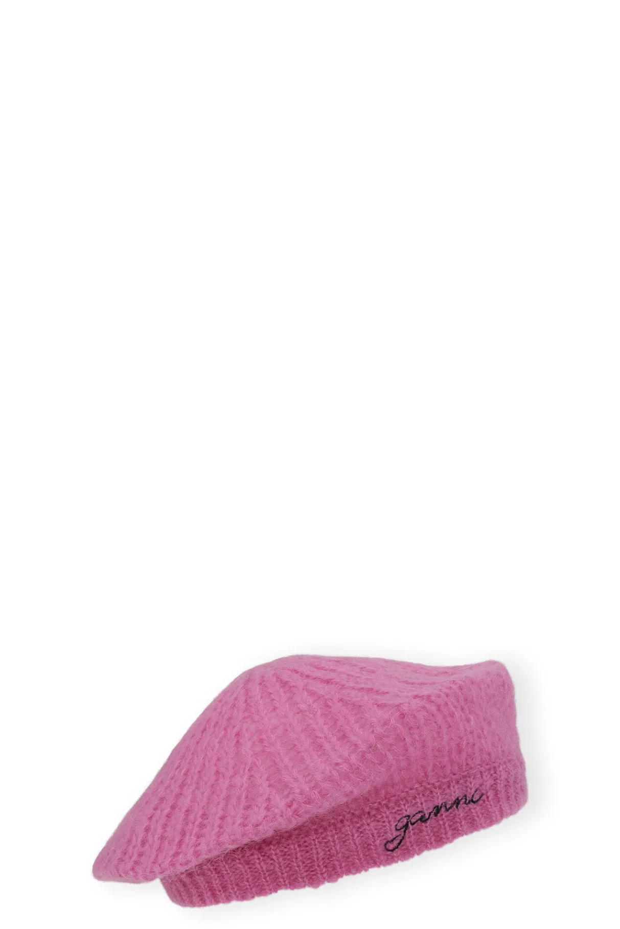Store GANNI Mohair Beret Phlox Pink