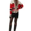 Discount GANNI Mohair Cardigan Fiery Red