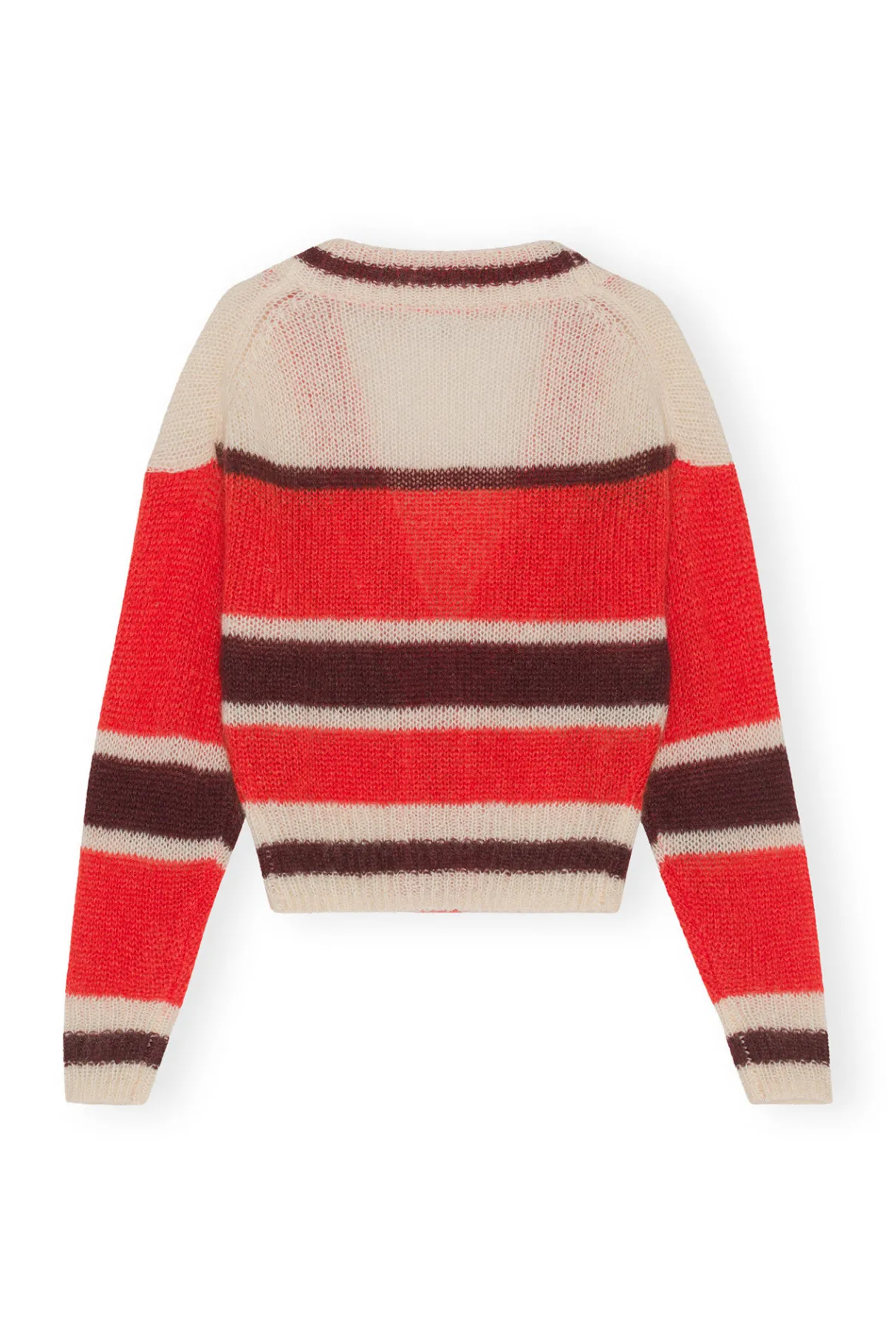 Discount GANNI Mohair Cardigan Fiery Red