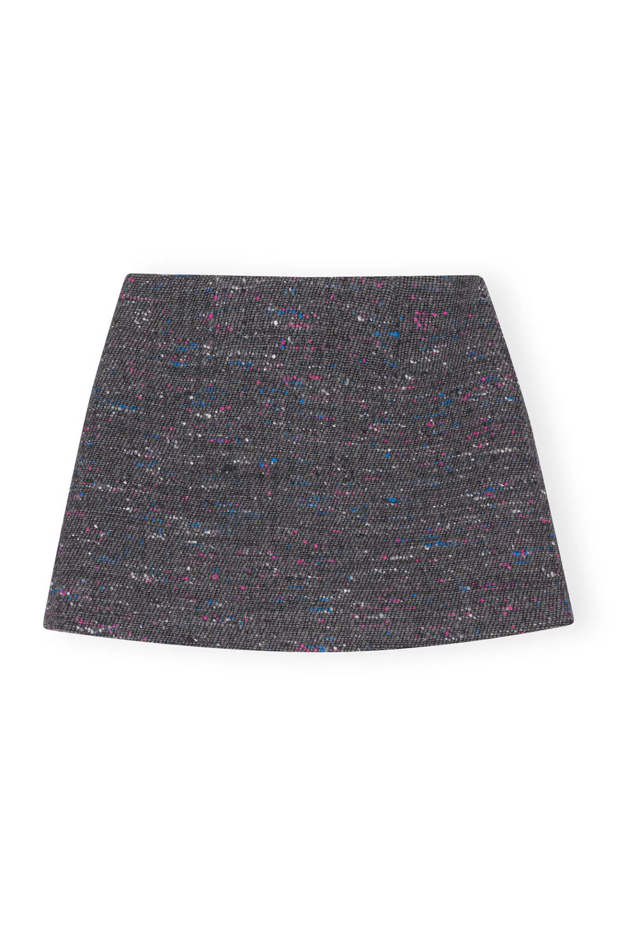 Store GANNI Multi Wool Mini Skirt Phantom