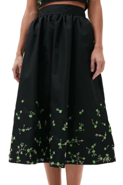 Fashion GANNI Nylon Skirt Black