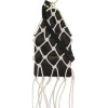 Cheap GANNI Occasion Braided Bangle Purse Black
