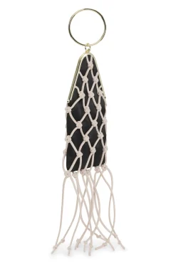 Cheap GANNI Occasion Braided Bangle Purse Black