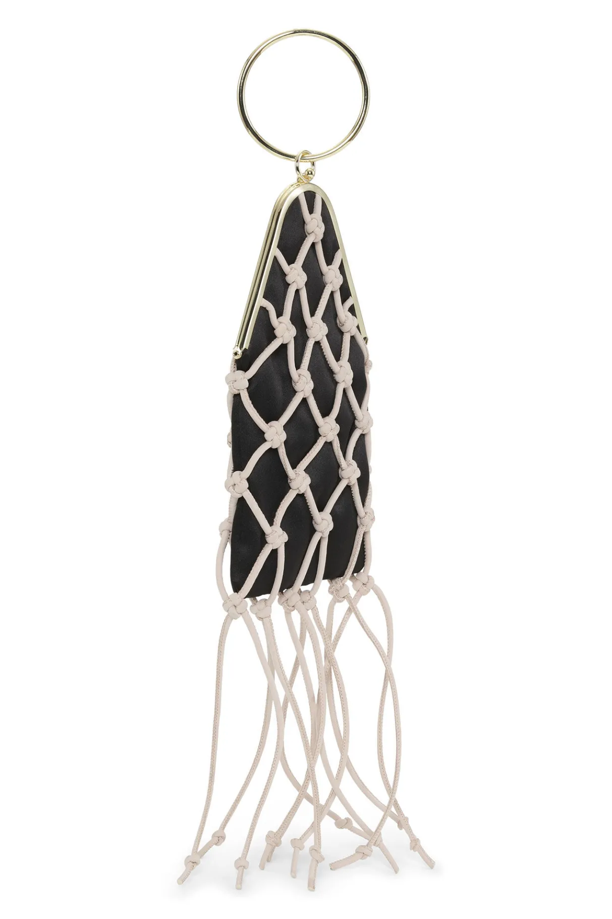Cheap GANNI Occasion Braided Bangle Purse Black