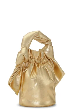 Best Sale GANNI Occasion Top Handle Bag Gold