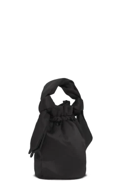 New GANNI Occasion Top Handle Knot Bag Black