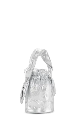 Flash Sale GANNI Occasion Top Handle Knot Bag Silver