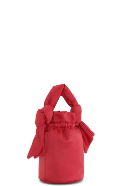 Fashion GANNI Occasion Top Handle Knot Bag Racing Red