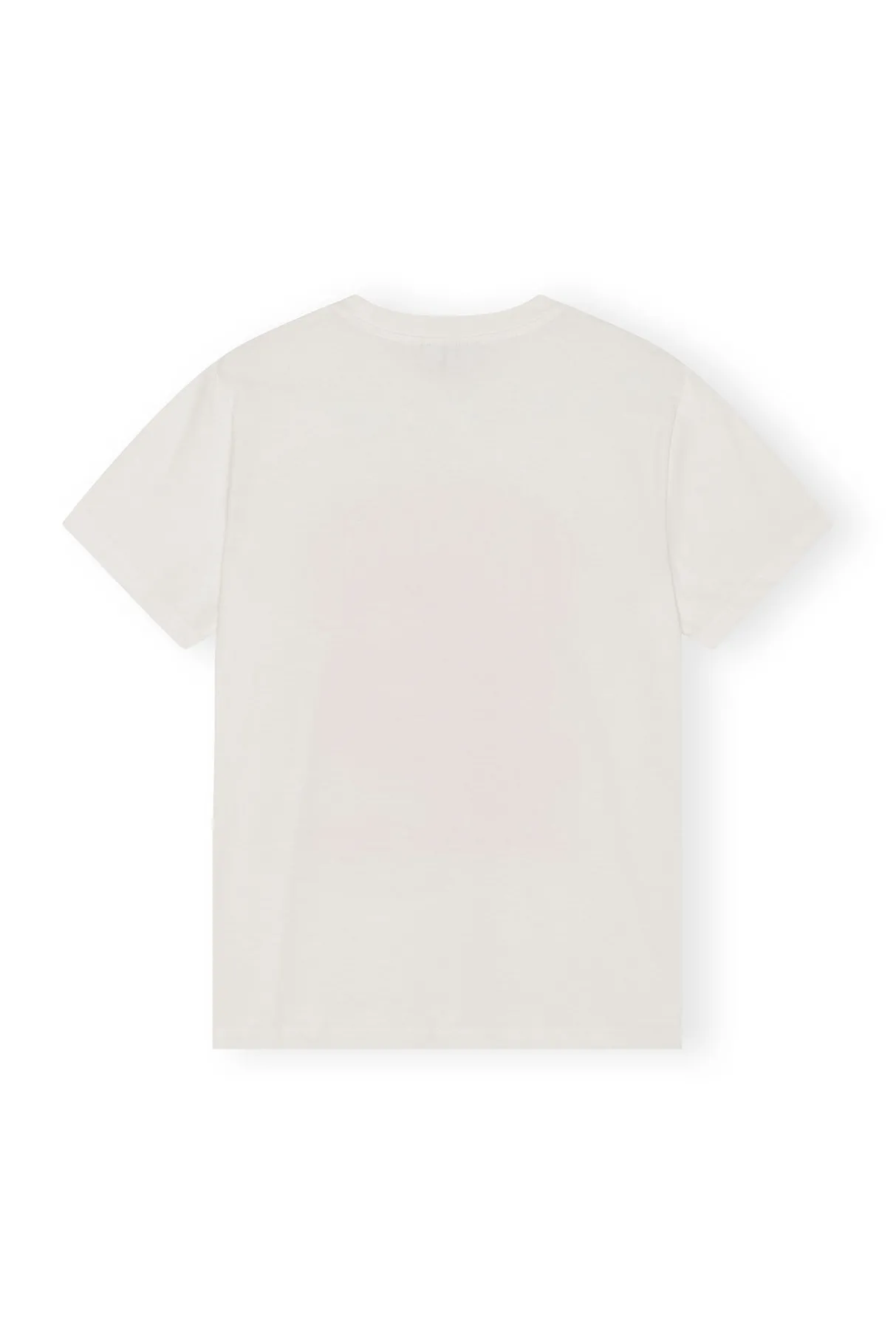 New GANNI Orange Relaxed T-Shirt Egret