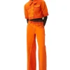 Cheap GANNI Overdyed Jozey Jeans Orangeade