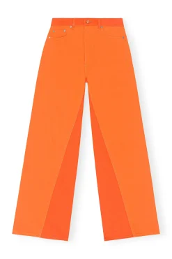 Cheap GANNI Overdyed Jozey Jeans Orangeade