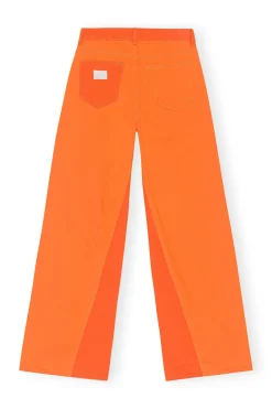 Cheap GANNI Overdyed Jozey Jeans Orangeade