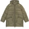 Outlet GANNI Oversized Tech Puffer Midi Jacket Kalamata