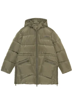 Outlet GANNI Oversized Tech Puffer Midi Jacket Kalamata
