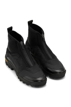 Sale GANNI Performance High Top Zip Sneakers Black